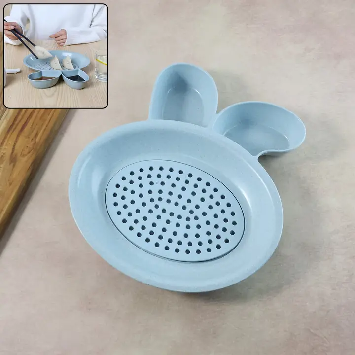 Multi-purpose Dumpling Snack Serving Plate (1 Pc)
