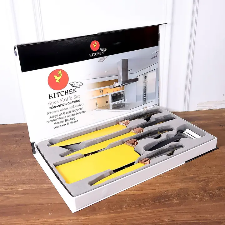 Pcs Professional Kitchen Knife Set With Chef Knives Cleaver Peeler Scissors