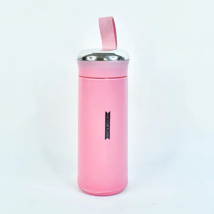 Water Bottle 400ml Leak Proof Glass Water Bottle With Daily Water Intake For Gym And Children Nice (1 Pc Pink Color)