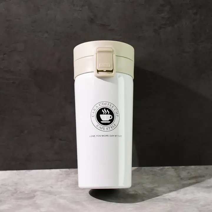 Stainless Steel Vacuum Insulated Coffee Flask With Flip Lock Lid (400ml 1 Pc)