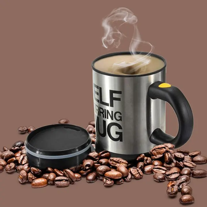 Self Stirring Mug Used In All Kinds Of Household And Official Places For Serving Drinks Coffee And