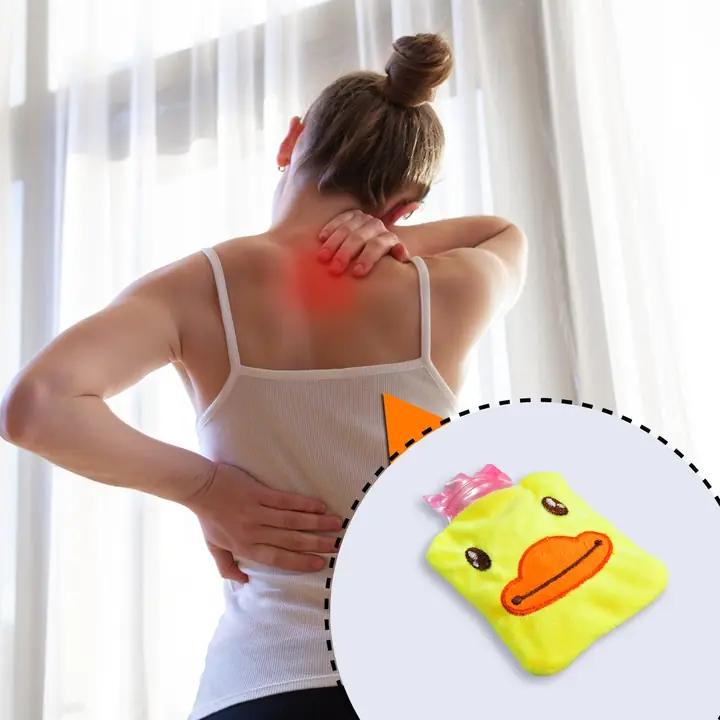 Yellow Duck Small Hot Water Bag With Cover For Pain Relief Neck Shoulder Pain And Hand Feet Warmer