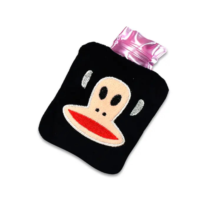 Black Monkey Small Hot Water Bag With Cover For Pain Relief Neck Shoulder Pain And Hand Feet Warmer