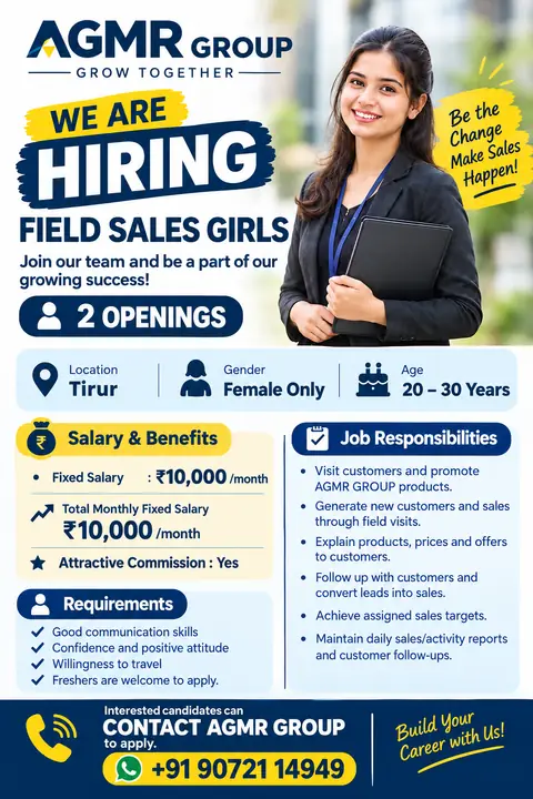 FIELD SALES EXECUTIVE (FEMALE)