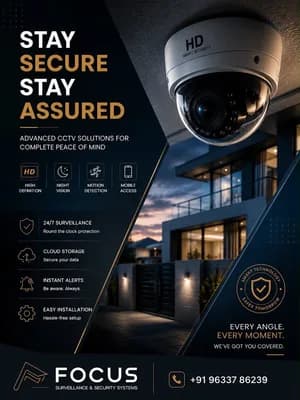 Focus Surveillance And Security Systems — Home & Services in Thiruvananthapuram, Nemom