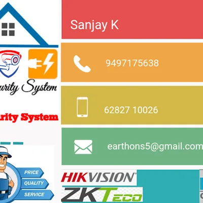 Earth On Security System Electrical And Plumbing And Cctv logo