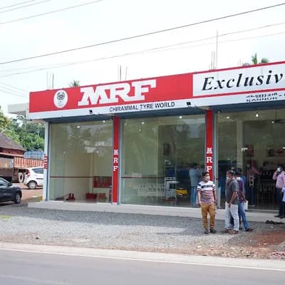 Mrf Tyres Exclusive Chirammal Tyre World logo