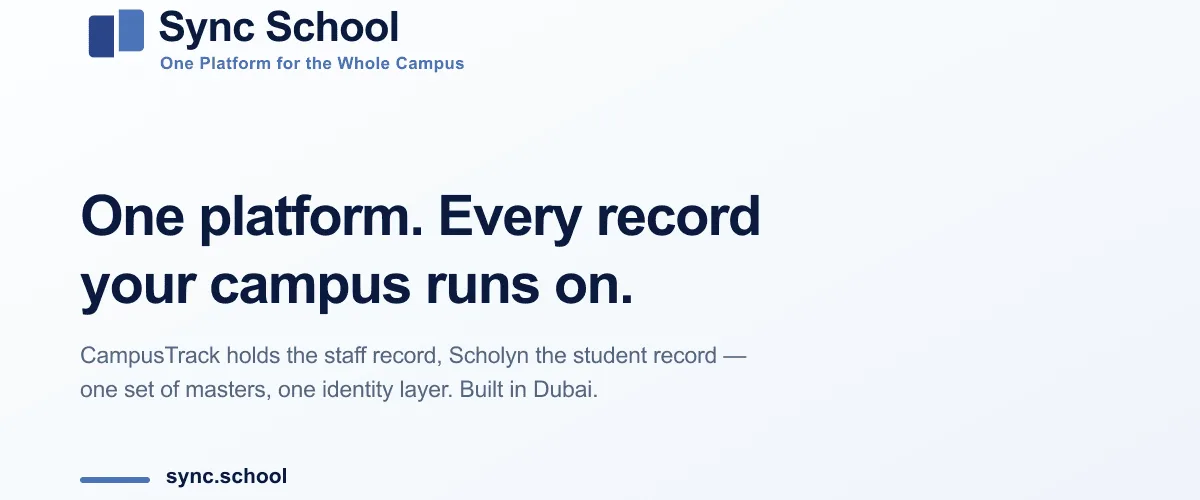 Sync School — Campus platform, enquire for onboarding