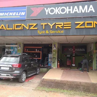 Yokohama Club Network Alignz Tyre Zone Venjaramoodu logo