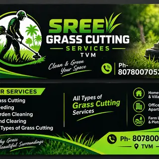 Sree grass cutting serviece logo