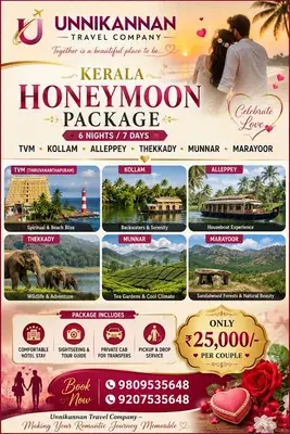 Unnikannan Travel Company — Travel & Tourism in Varkala