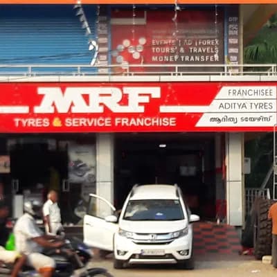 Mrf Tyres T And S Aditya Tyres logo
