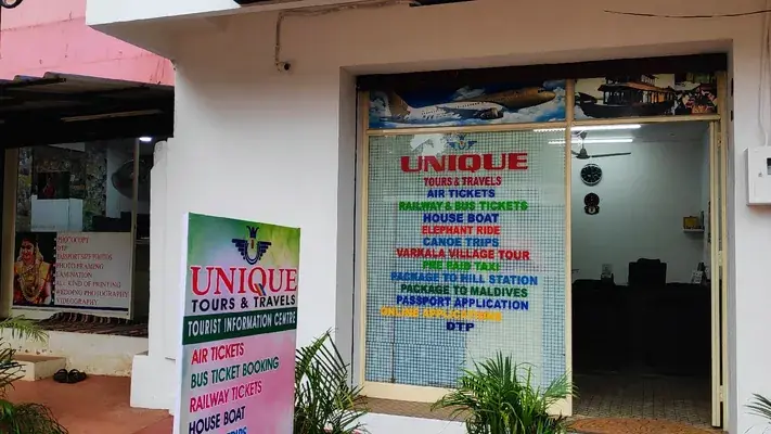 Unique Tours And Travels — Travel & Tourism in Varkala
