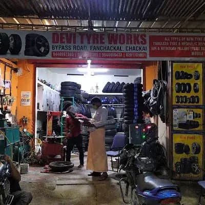 Devi Tyre Works logo